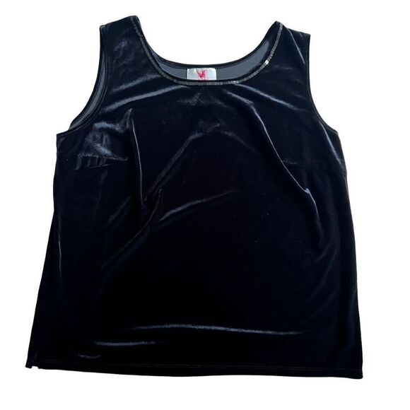 Quacker Factory Sequins Velour top Size 1X - Picture 6 of 7